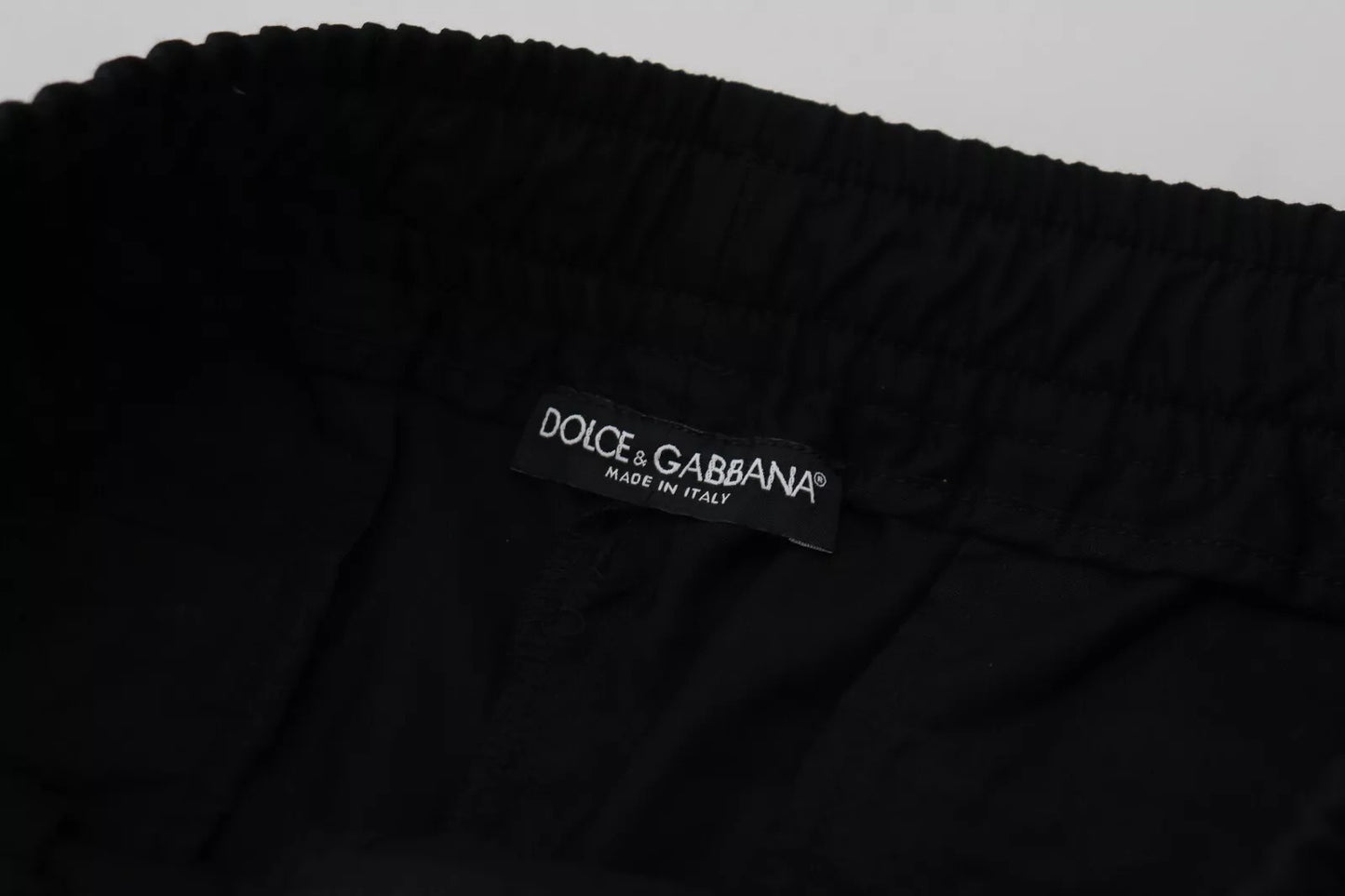 Dolce & Gabbana Black Jogger Wool Jogging Trouser