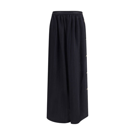 Wool and silk long Skirt