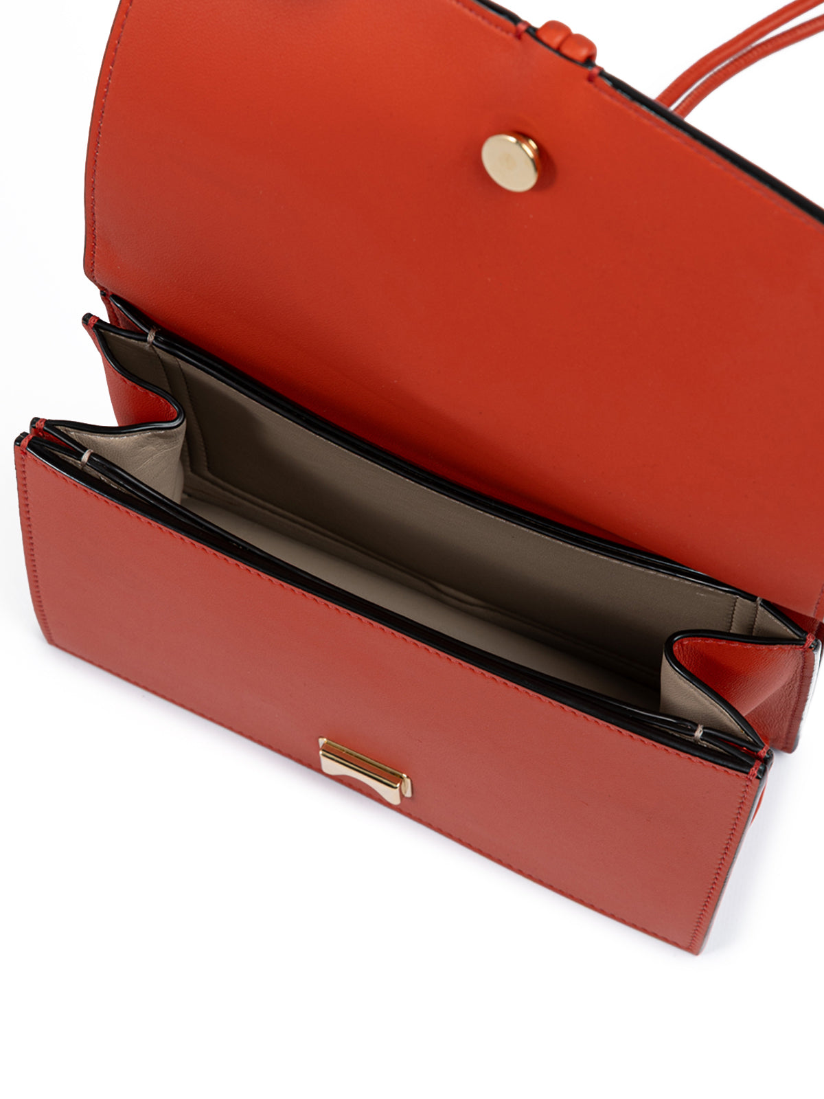 Giada Red Leather Clutch Bag