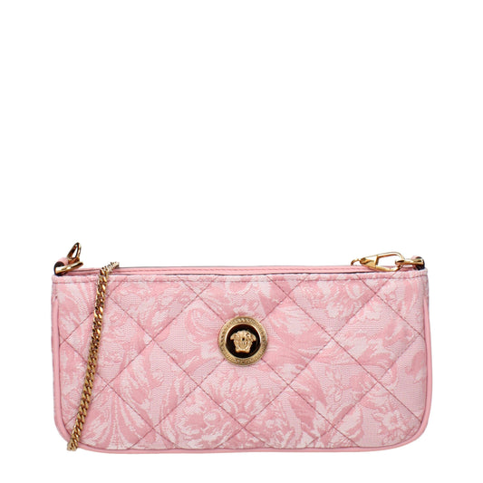 Pink Fabric Crossbody Bags