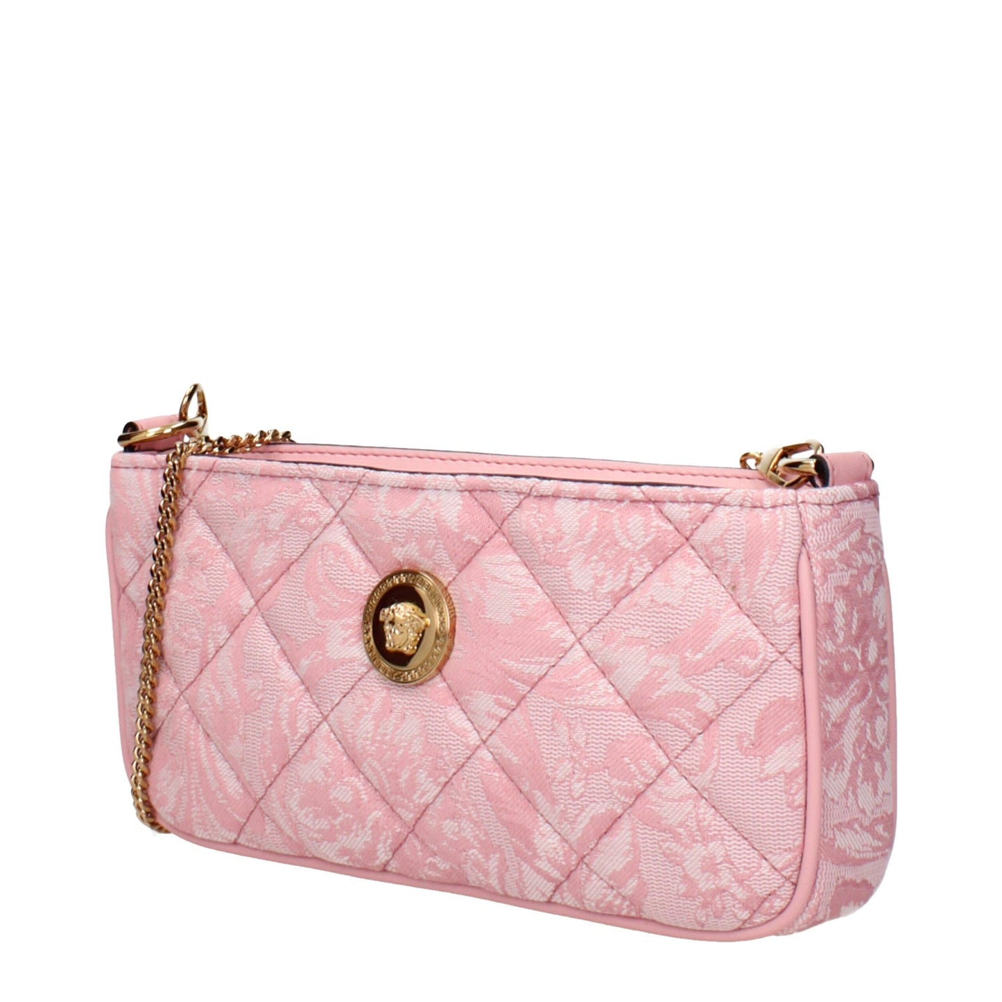 Pink Fabric Crossbody Bags