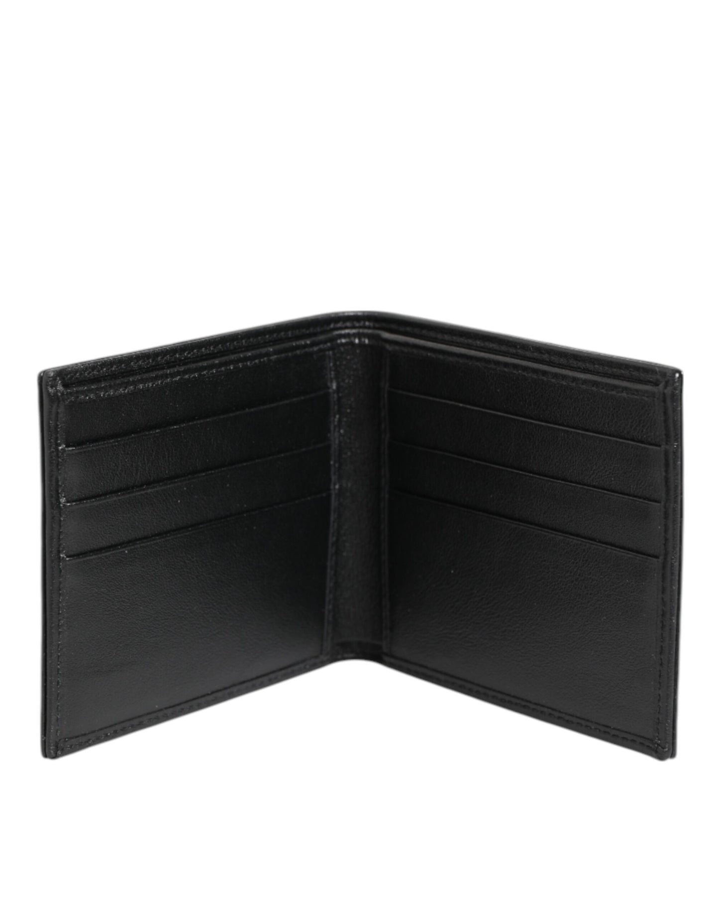 Black Exotic Leather Bifold Card Holder Men Wallet