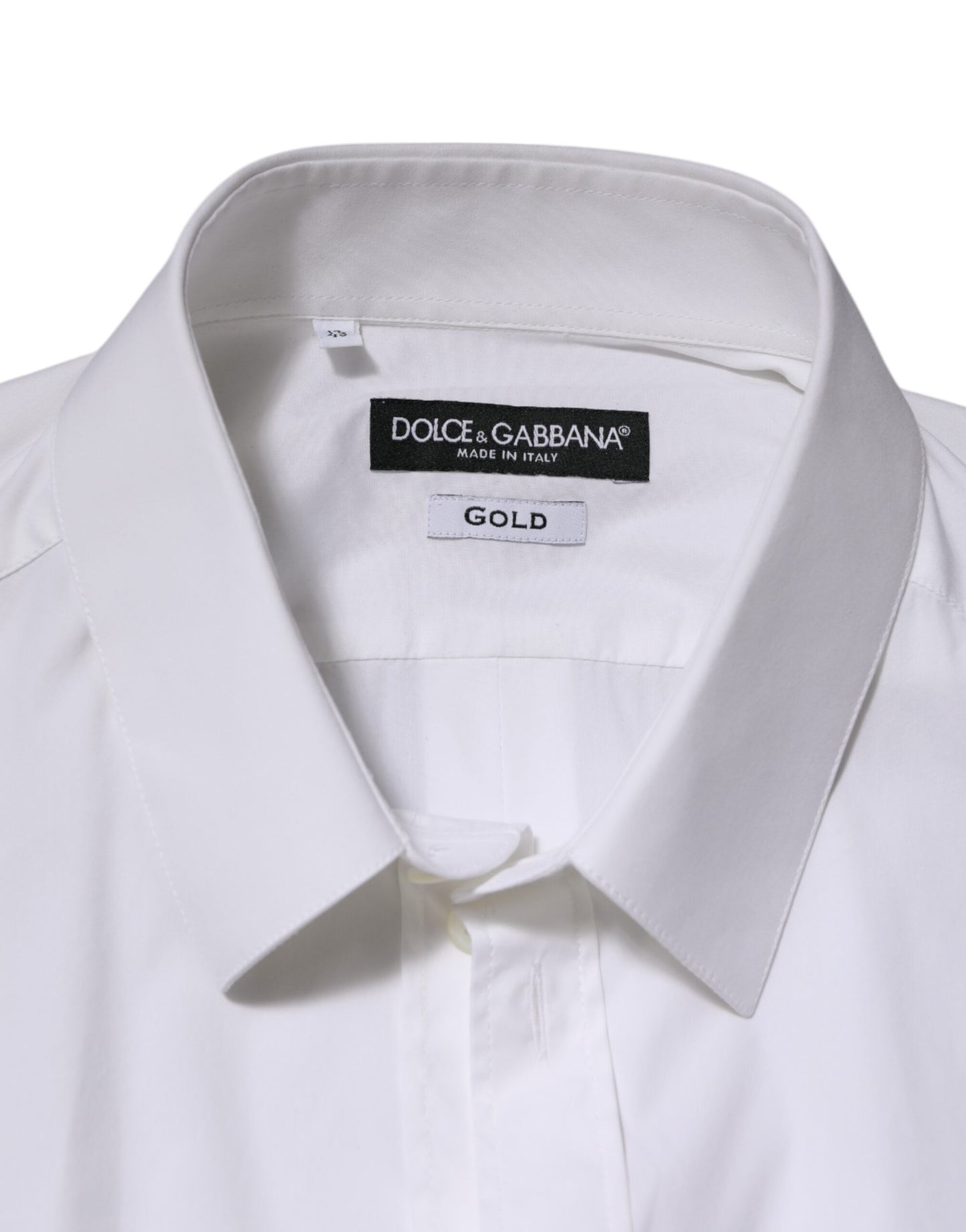 White Cotton GOLD Long Sleeves Formal Shirt