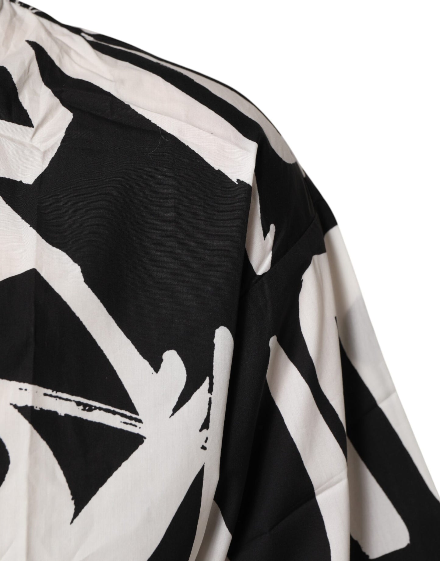 Black White Cotton Oversized Graffiti T-shirt