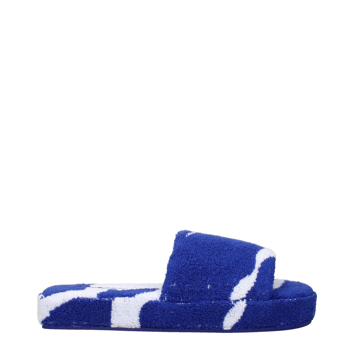 Blue Fabric Slippers Sandals