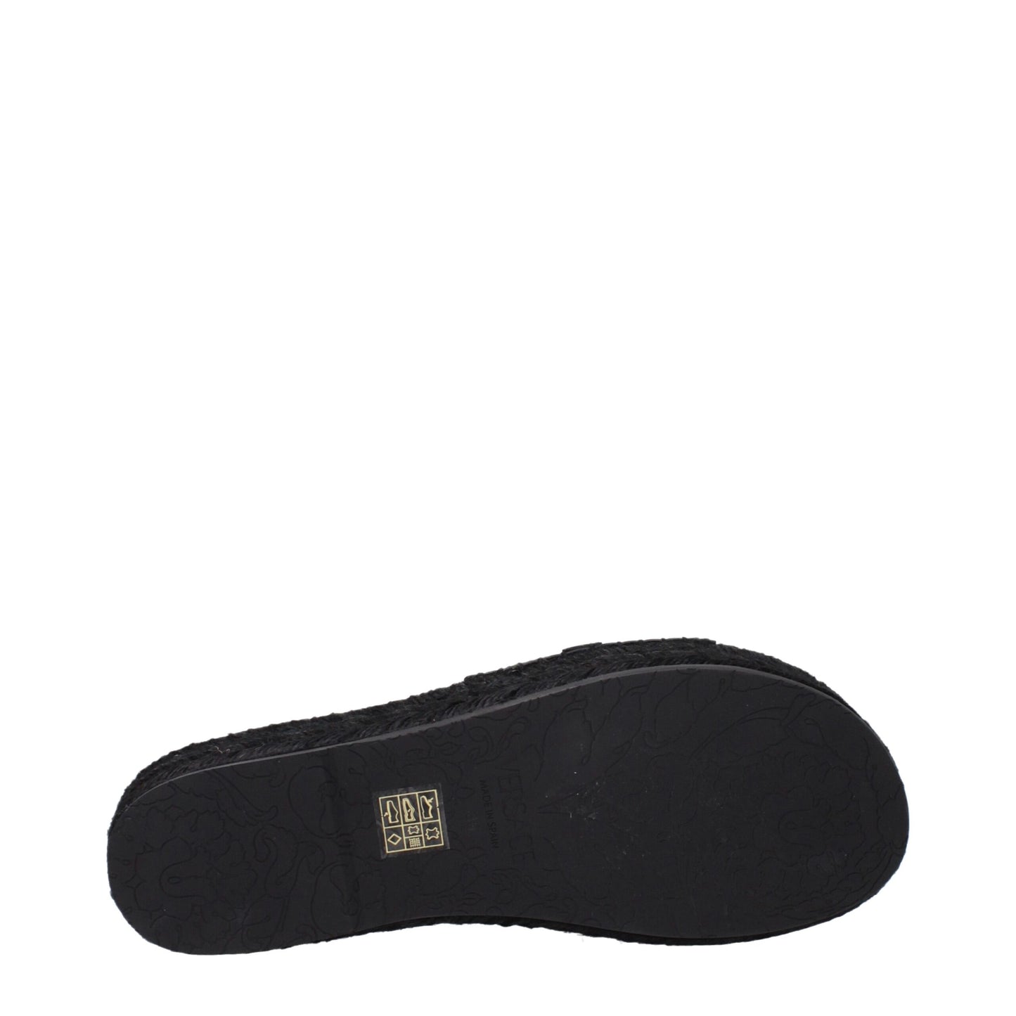Black Leather Slippers Sandals