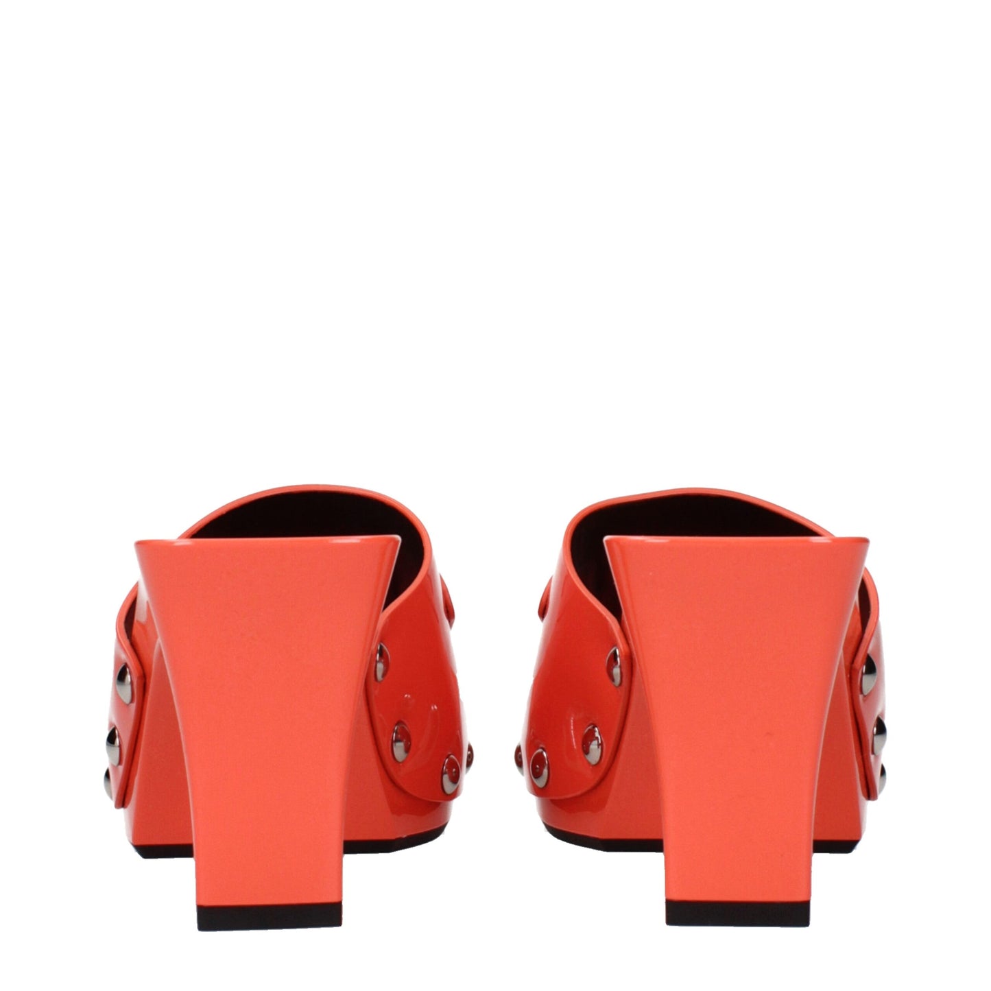 Orange Leather Platforms