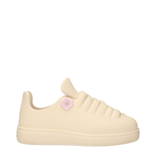 Beige Cotton Sneakers