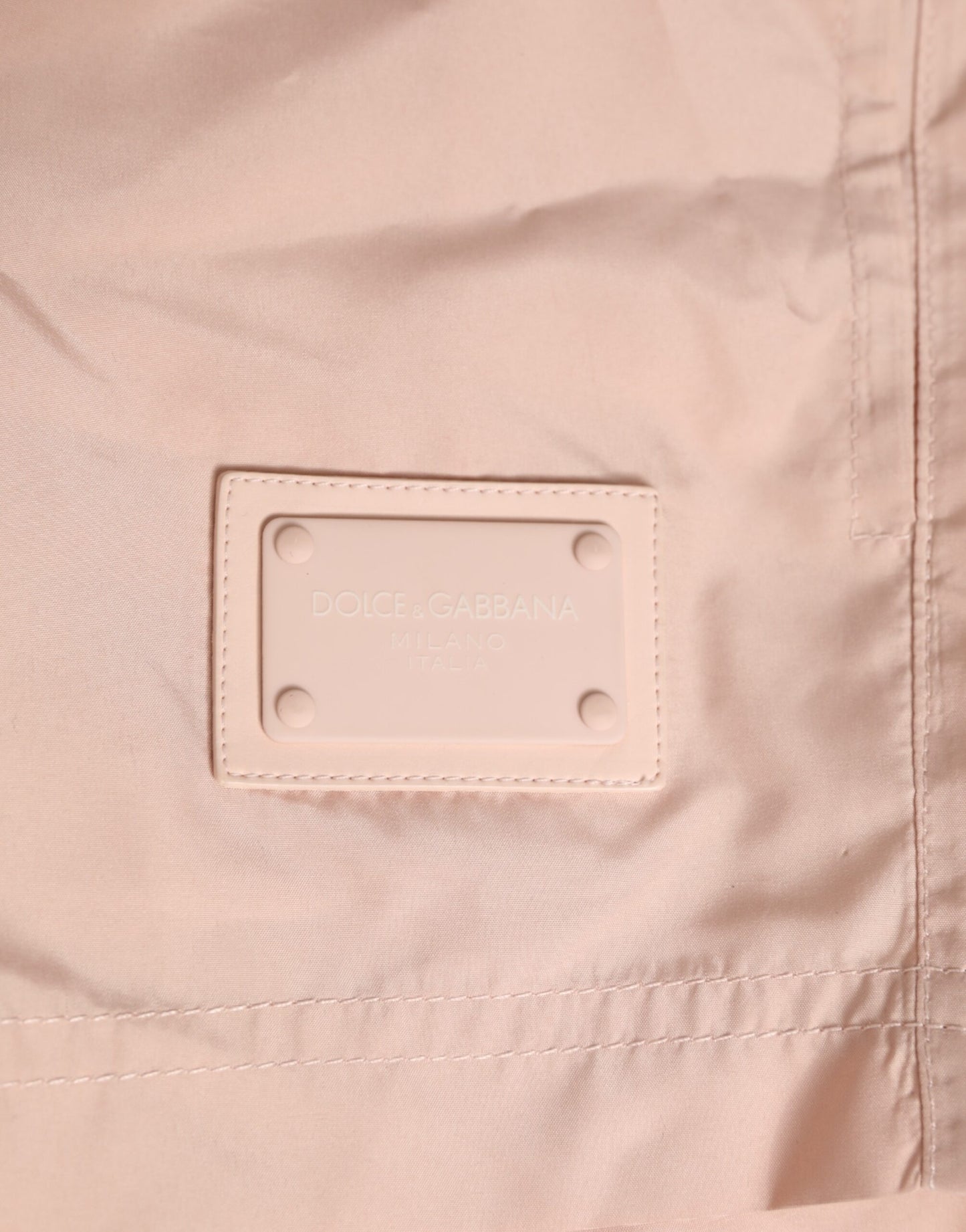 Pink Drawstring Beachwear Men Shorts Swimwear