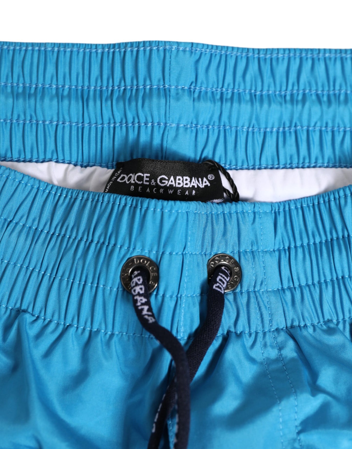 Blue Polyester Beachwear Men Shorts Swimwear