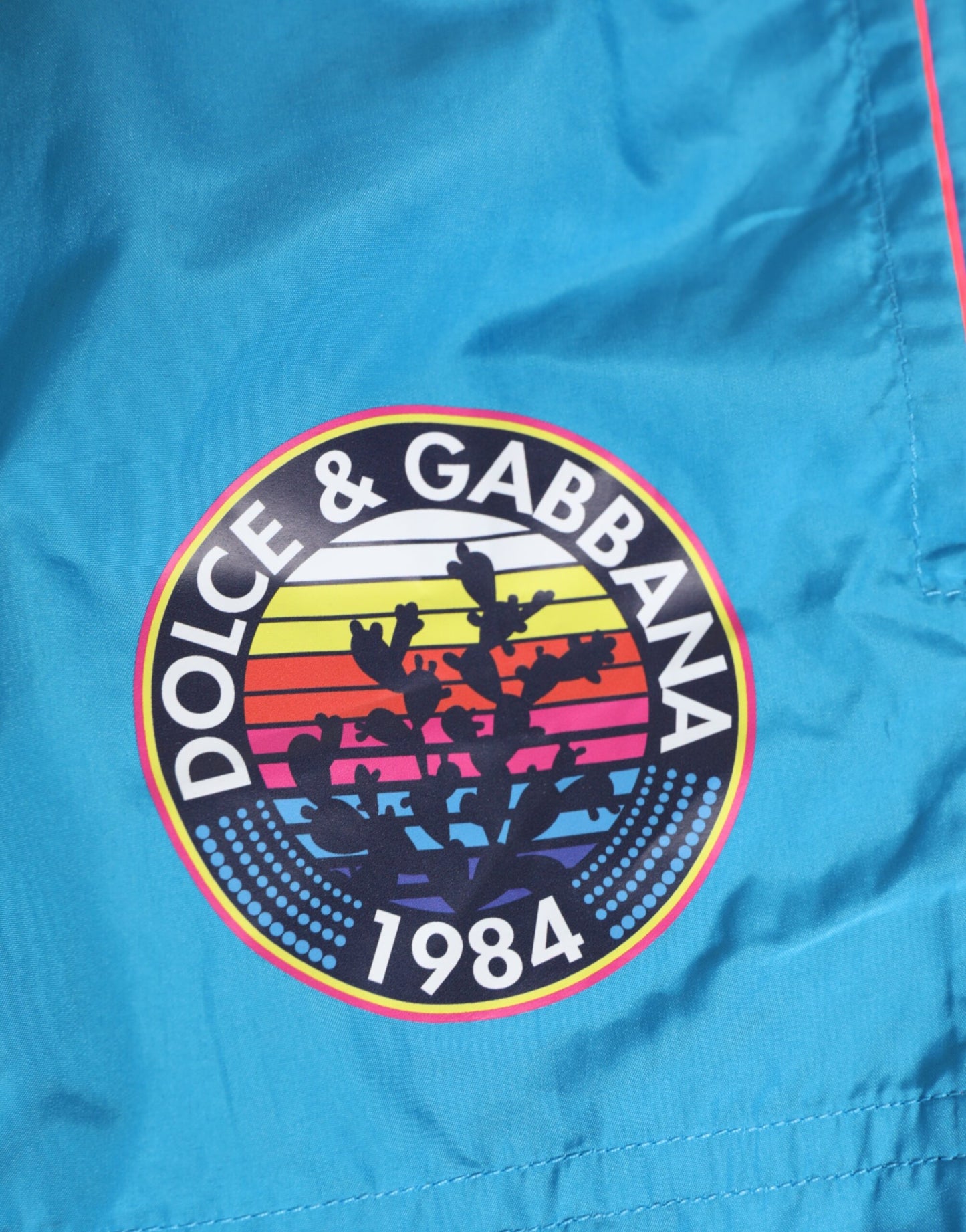 Blue Polyester Beachwear Men Shorts Swimwear