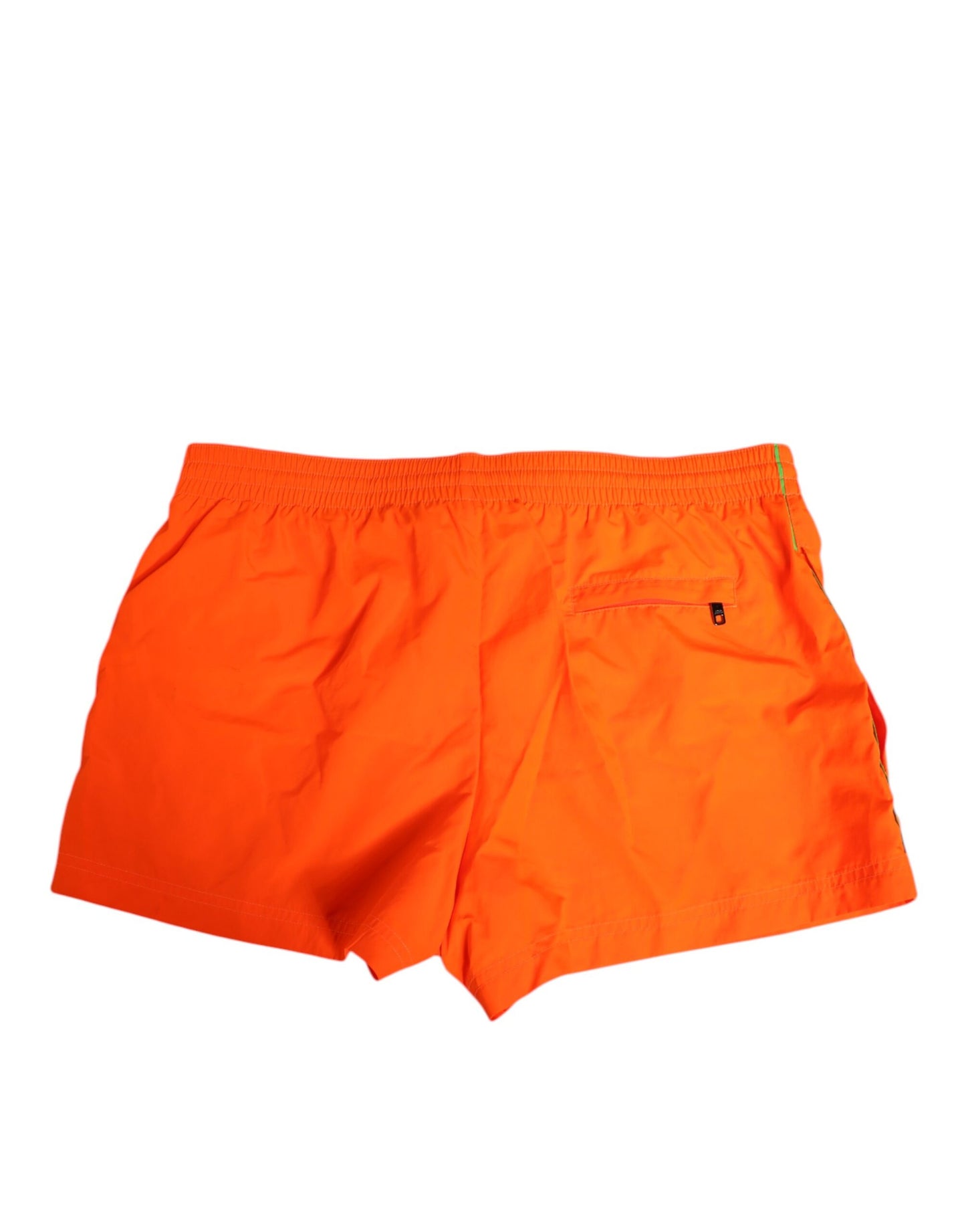 Dolce & Gabbana Orange Polyester Beachwear Men Shorts Swimwear
