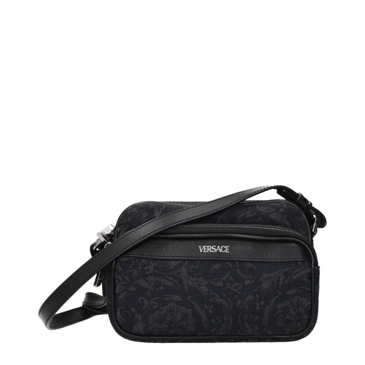 Black Fabric Crossbody Bags