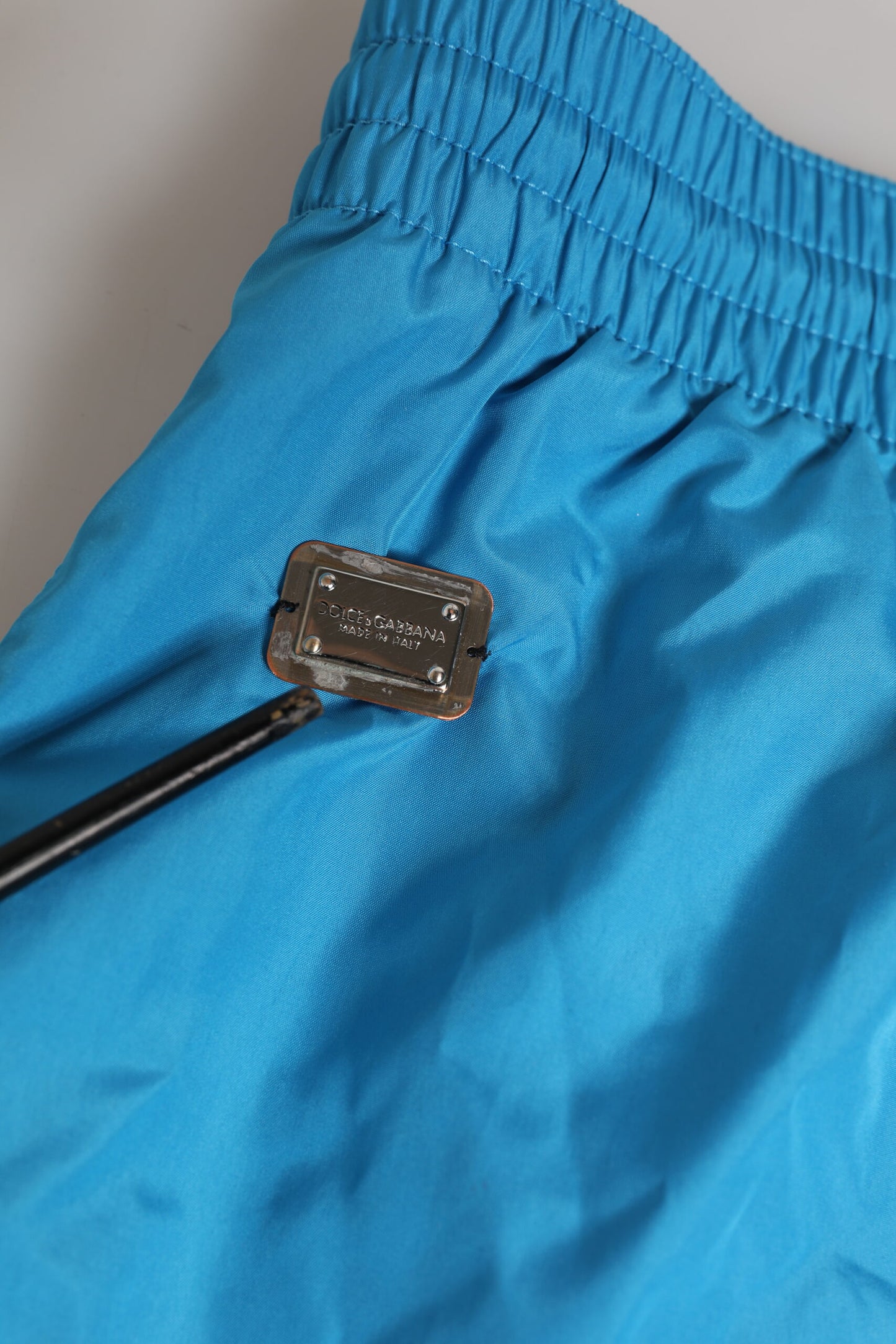 Blue Polyester Beachwear Men Shorts Swimwear