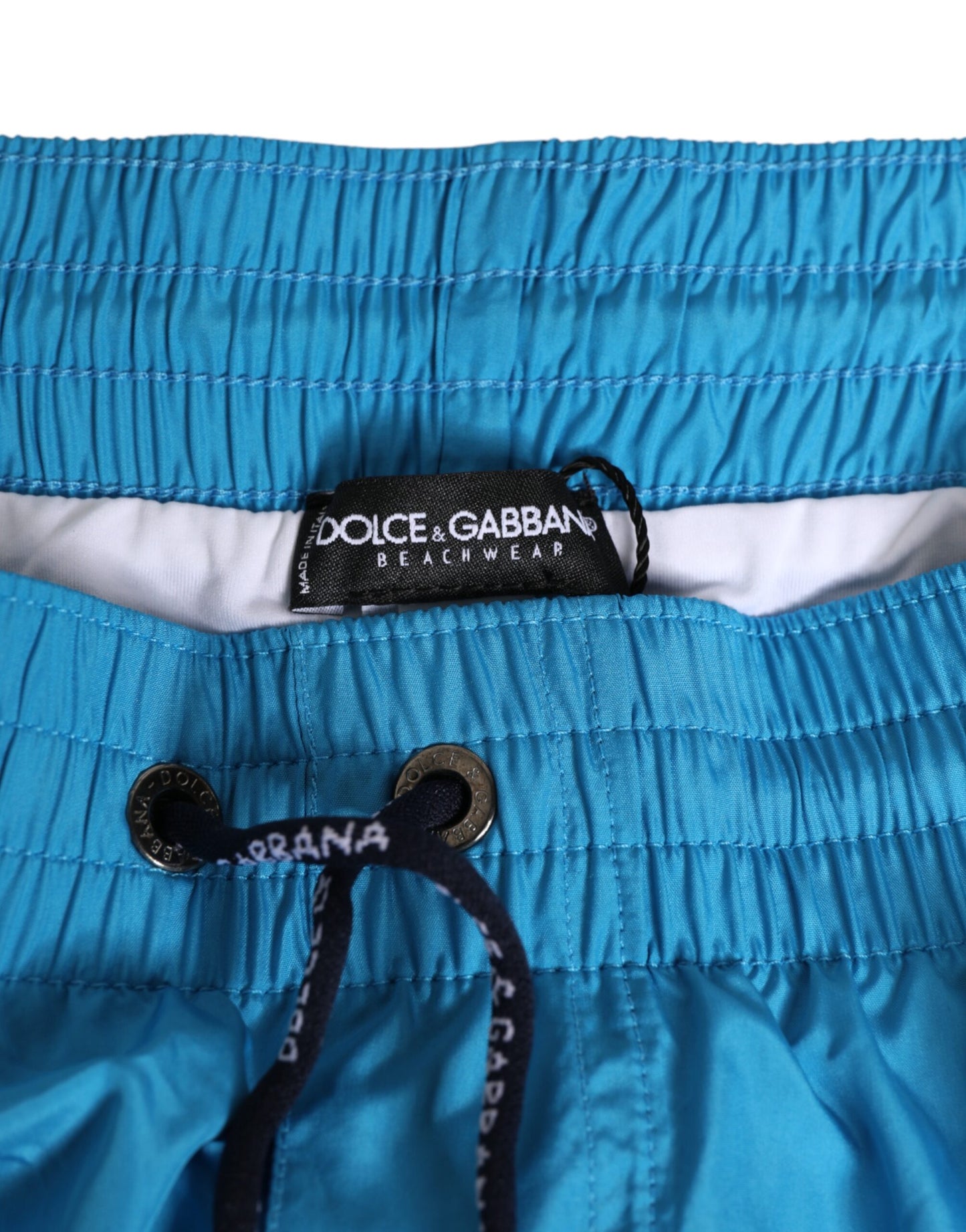 Blue Polyester Beachwear Men Shorts Swimwear