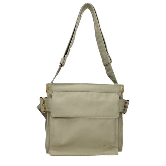 Green Fabric Shoulder Bags