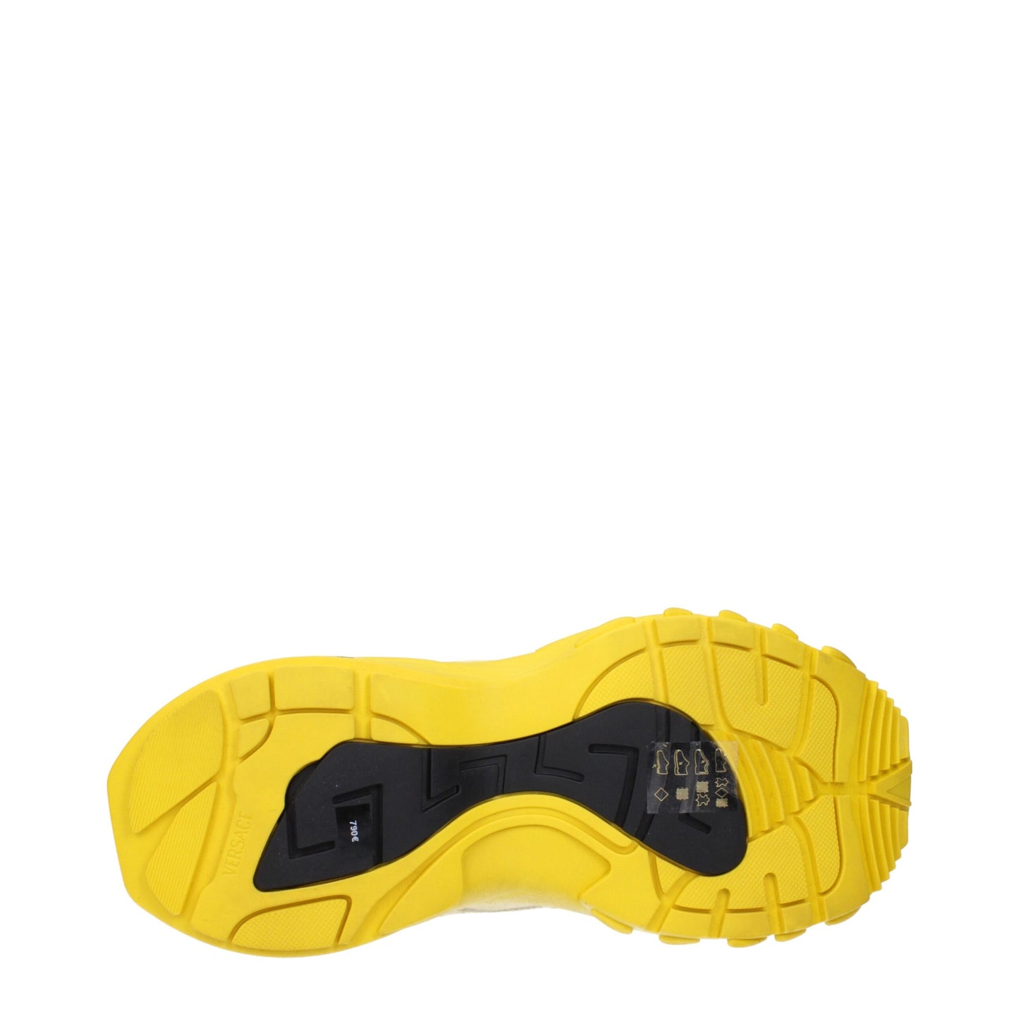 Yellow Fabric Athletic Sneakers