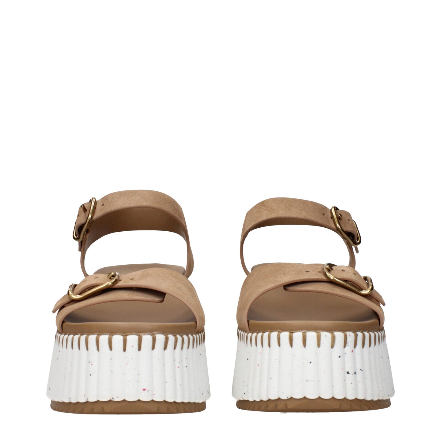 Brown Leather Platforms