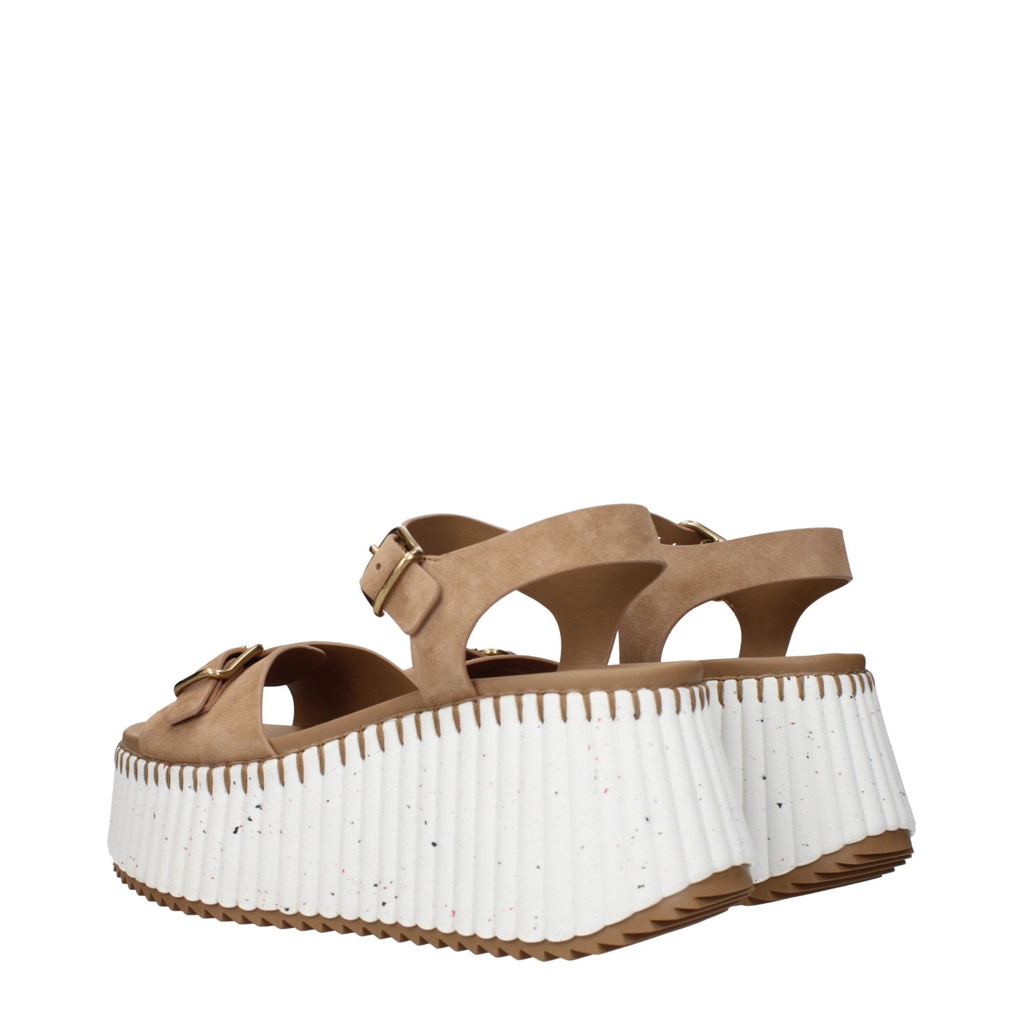 Brown Leather Platforms