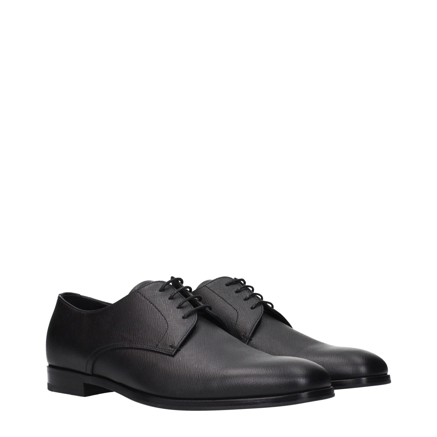 Black Leather Oxfords And Derbies