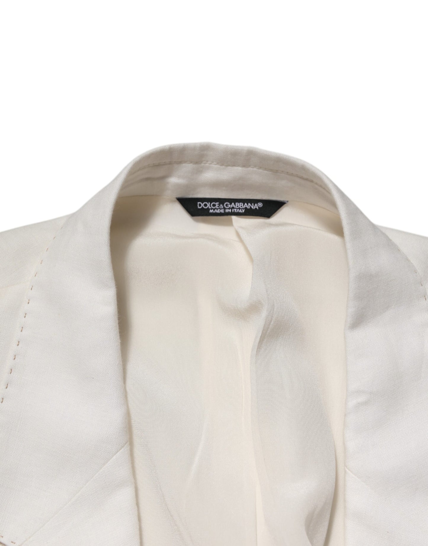 Light Cream Linen Embroidered 2 Piece Suit