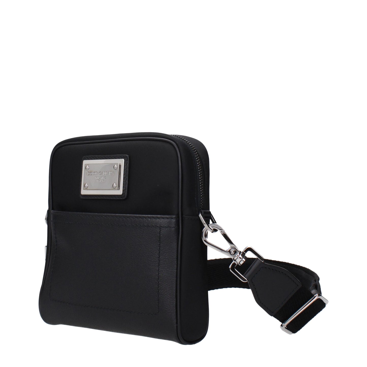 Black Fabric Crossbody Bags