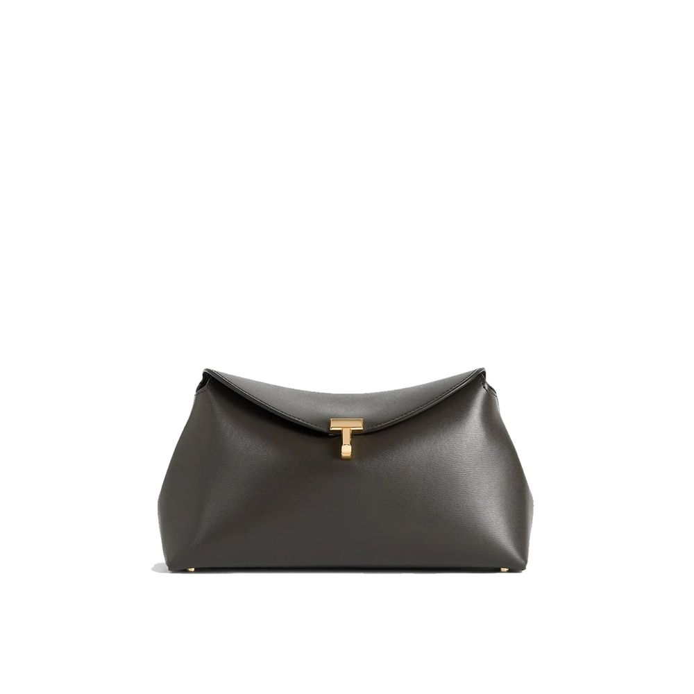 T-Lock leather clutch Bag