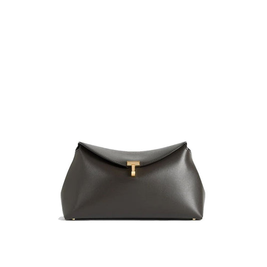 T-Lock leather clutch Bag