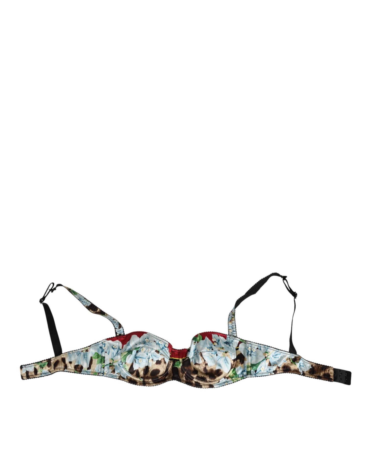 Multicolor Floral Semi Padded Balconette Underwear