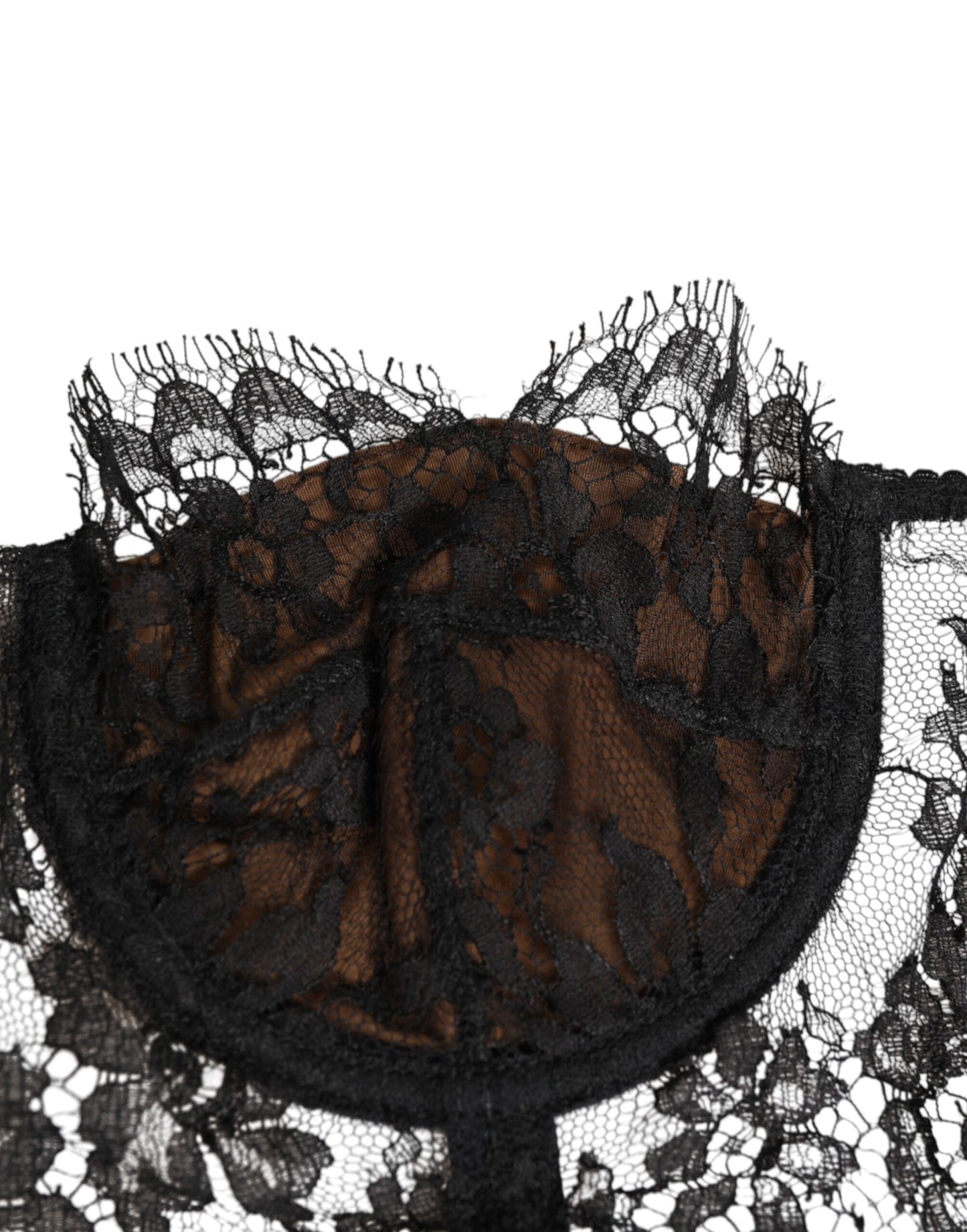 Black Floral Lace Strapless Bustier Underwear
