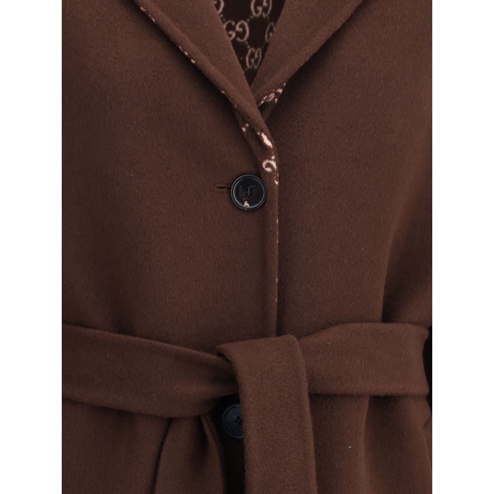 Silk and wool reversible Coat