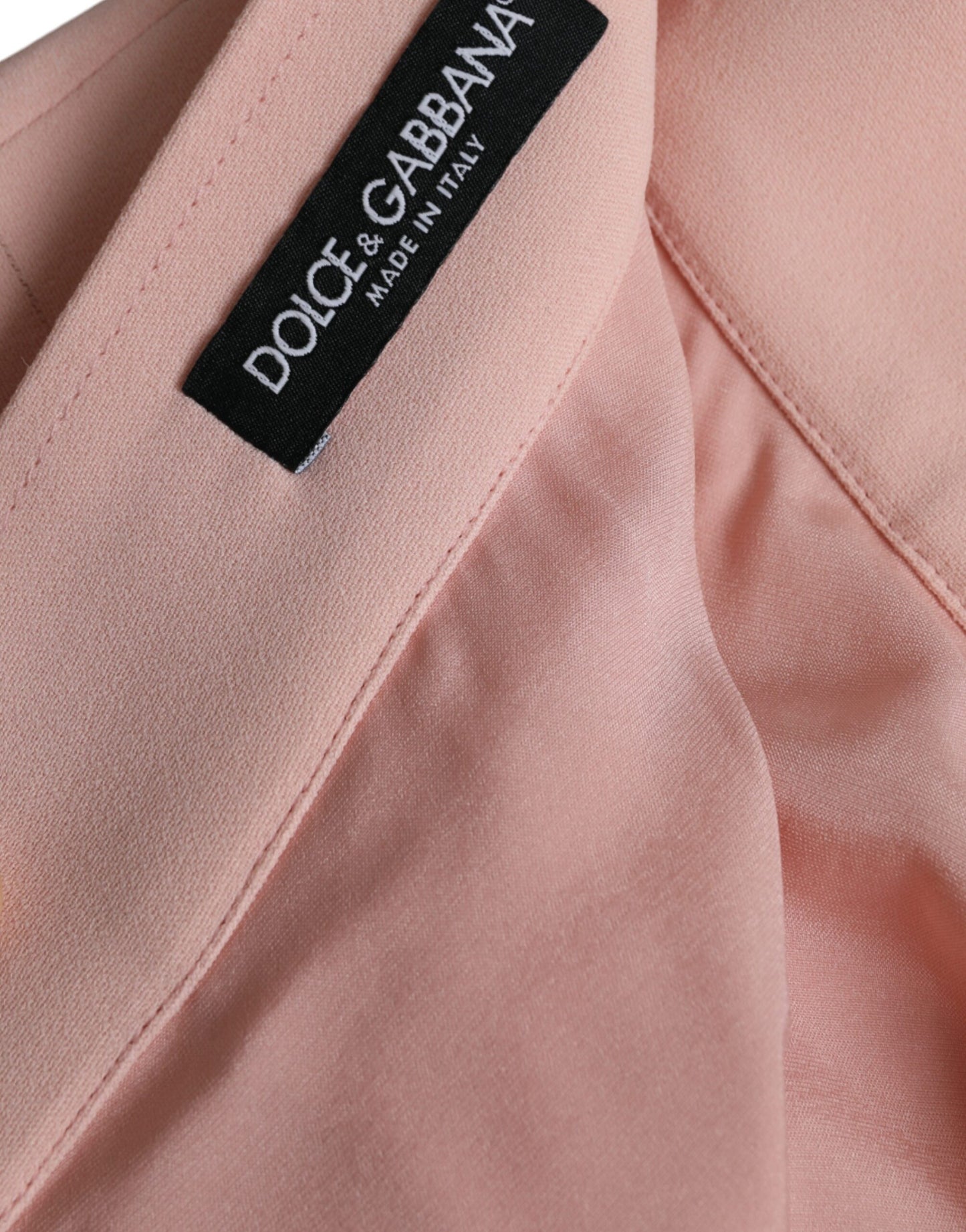 Dolce & Gabbana Light Powder Rose Viscose Pleated Skirt