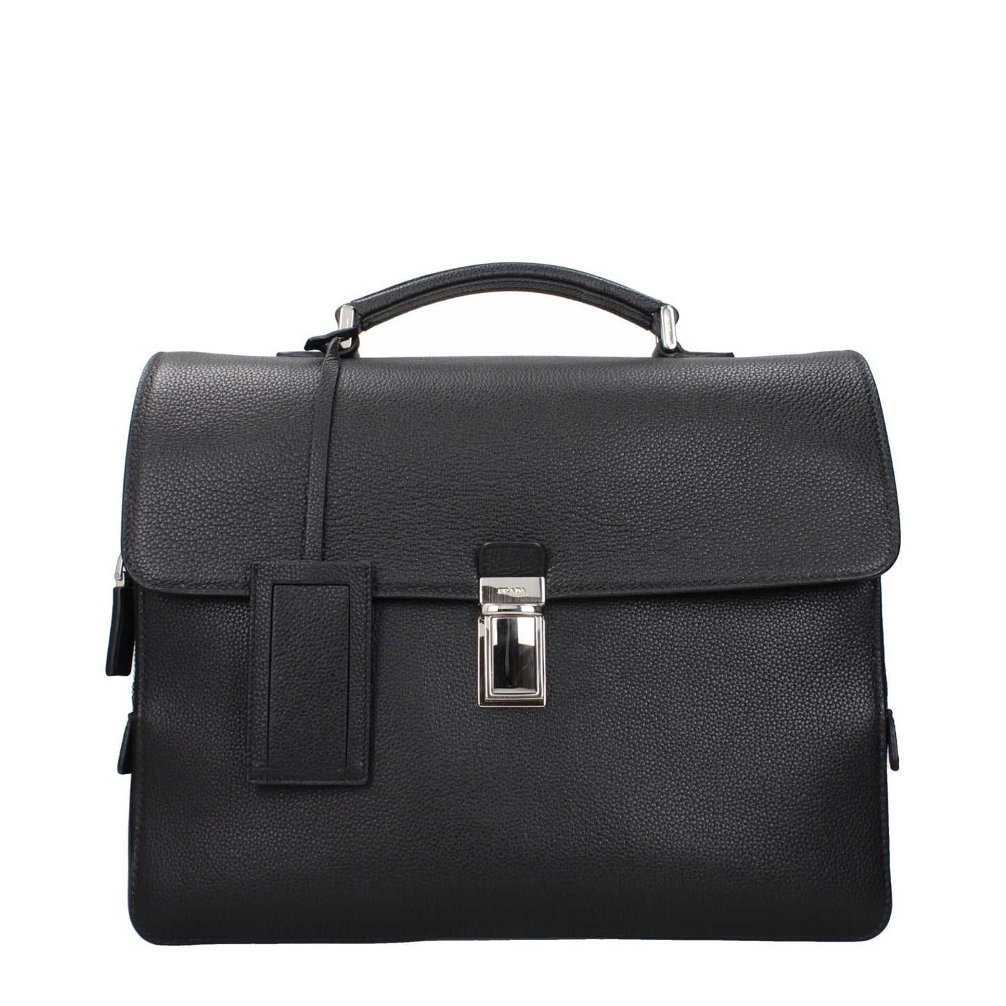 Black Leather Business And Laptop Bags