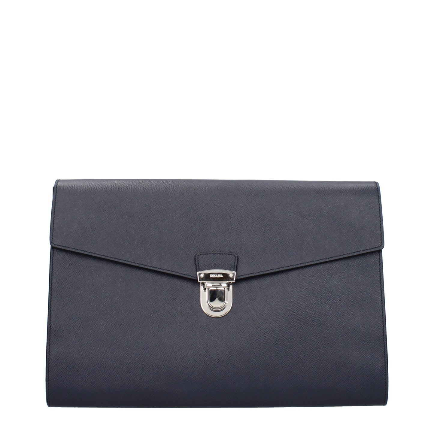 Blue Leather Clutch Bags