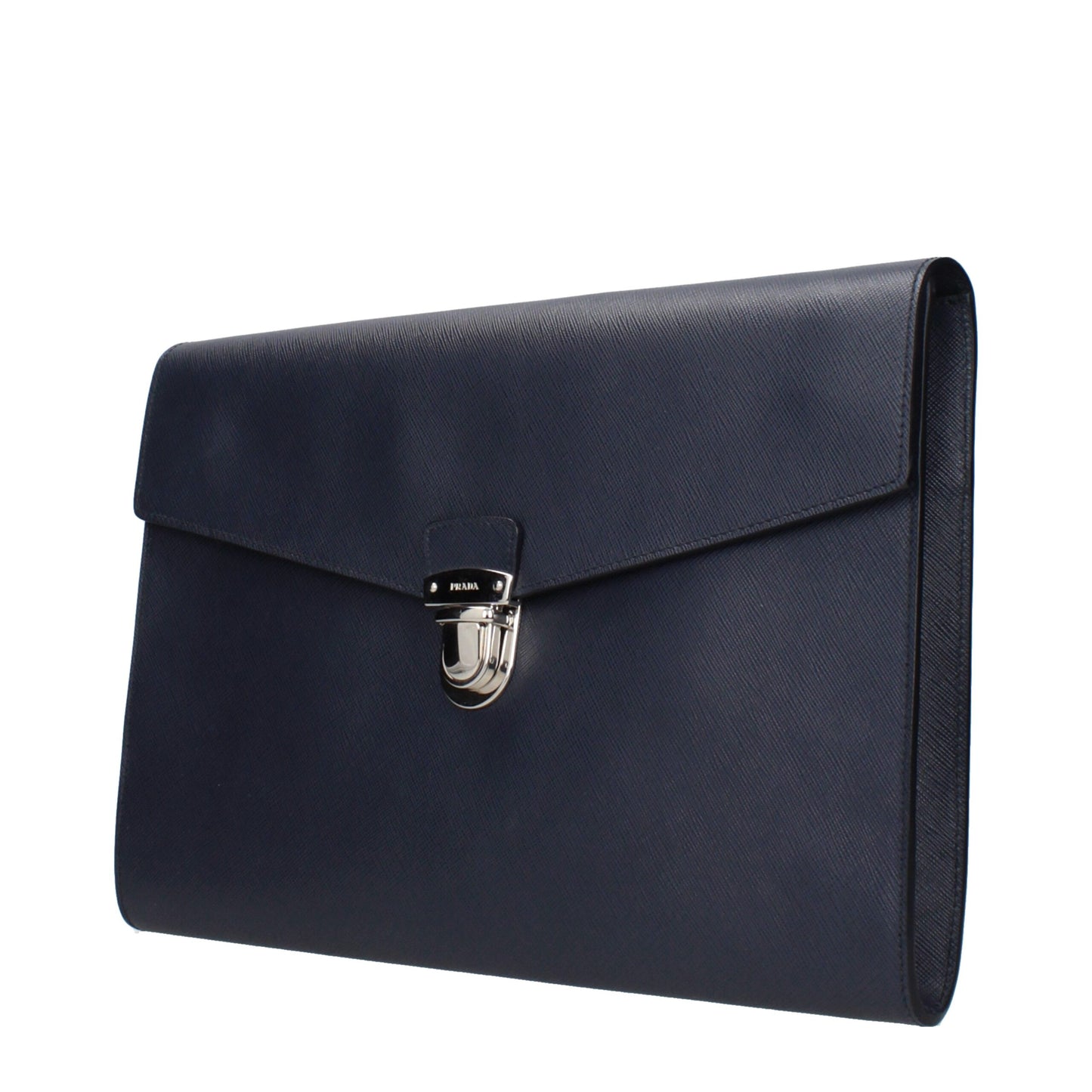 Blue Leather Clutch Bags