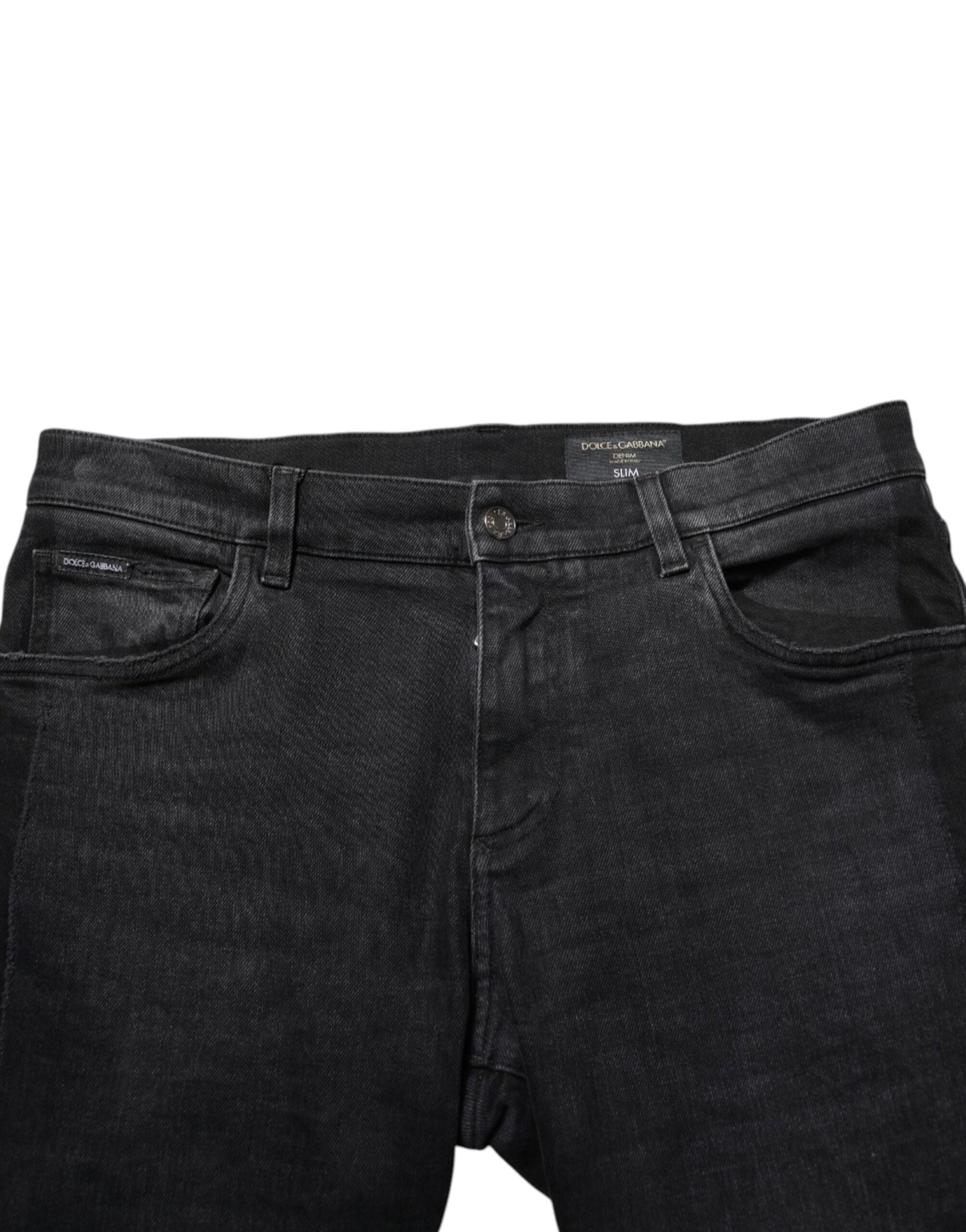 Black Slim Fit Stretch Men Denim Pants Jeans