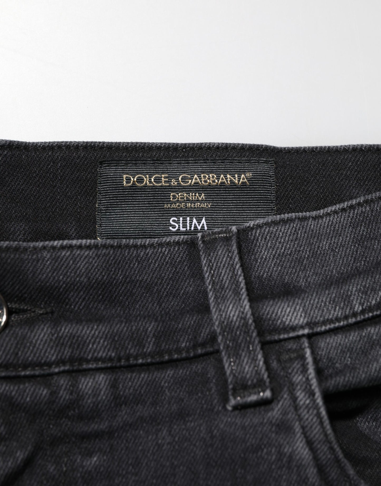 Black Slim Fit Stretch Men Denim Pants Jeans