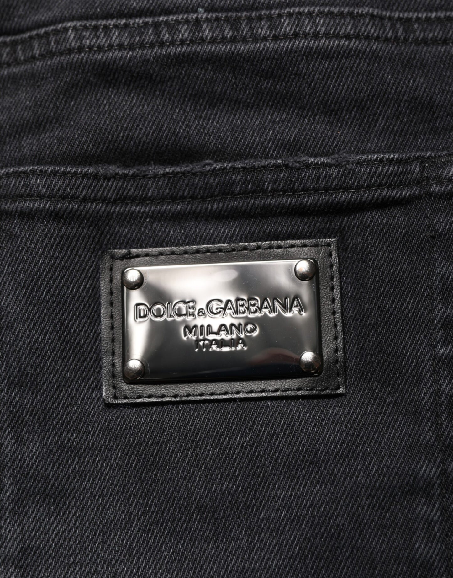 Black Slim Fit Stretch Men Denim Pants Jeans