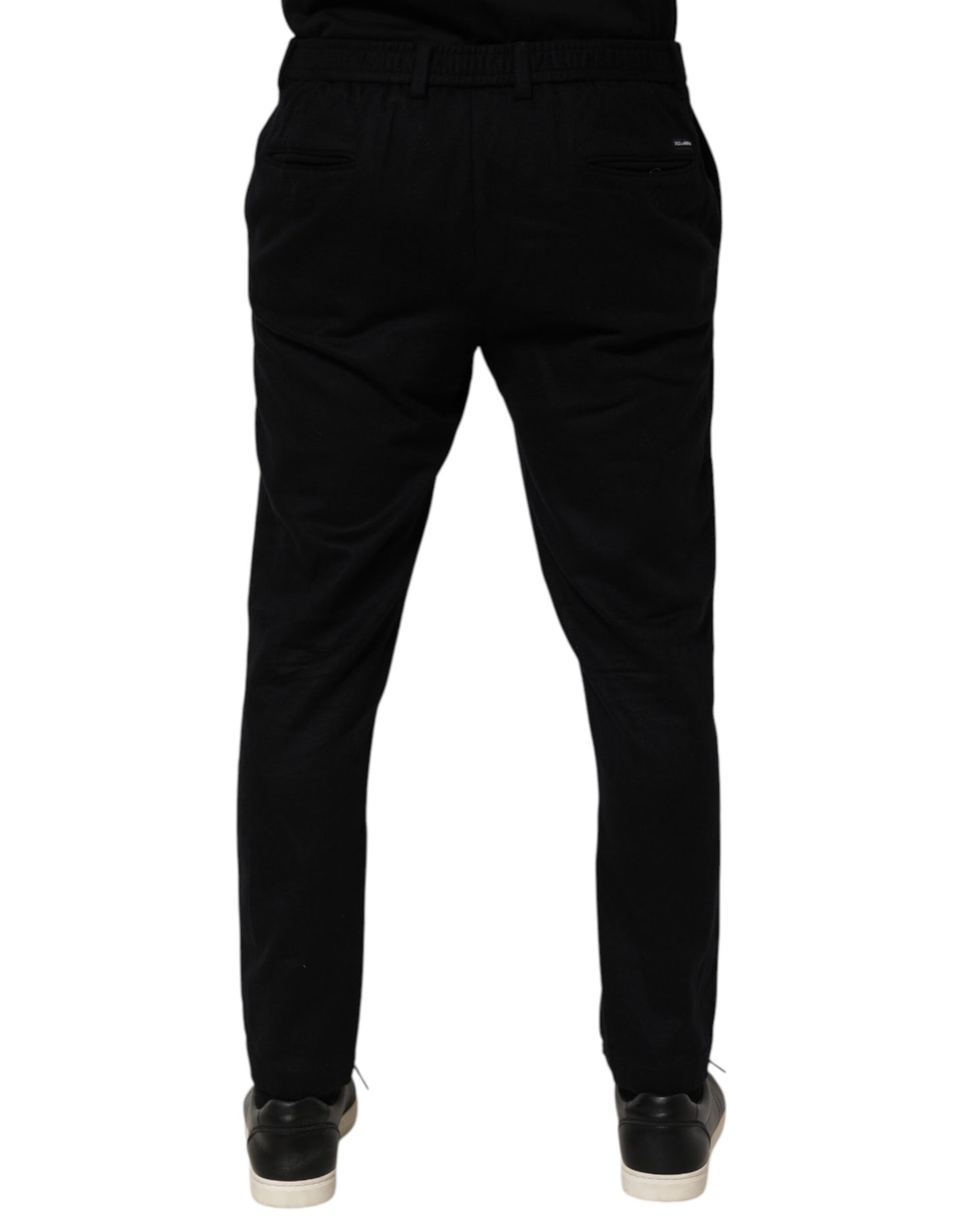 Black Cashmere Dress Formal Men Trouser Pants