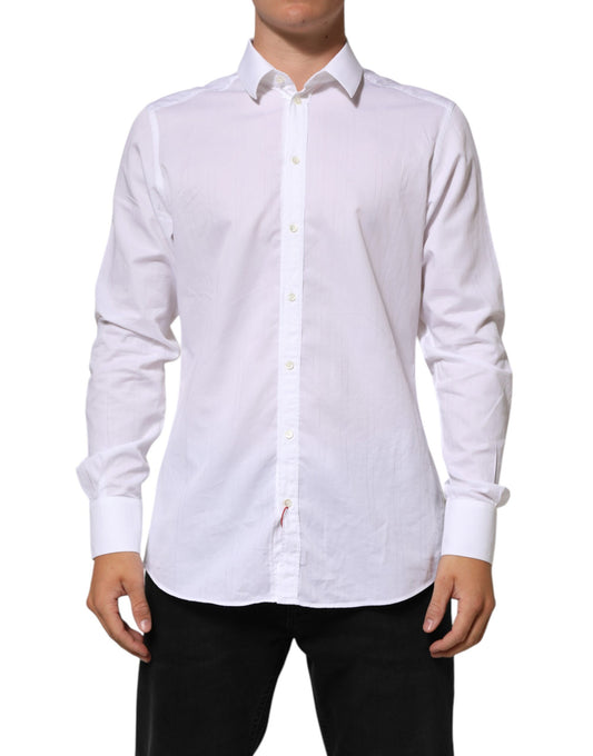 White Cotton MARTINI Men Formal Dress Shirt