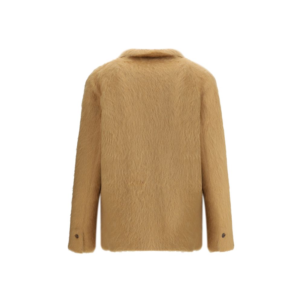 Double-breasted cashmere and mohair Jacket