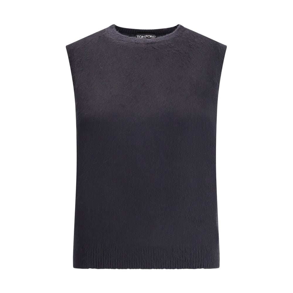 Crewneck Tank Top in silk
