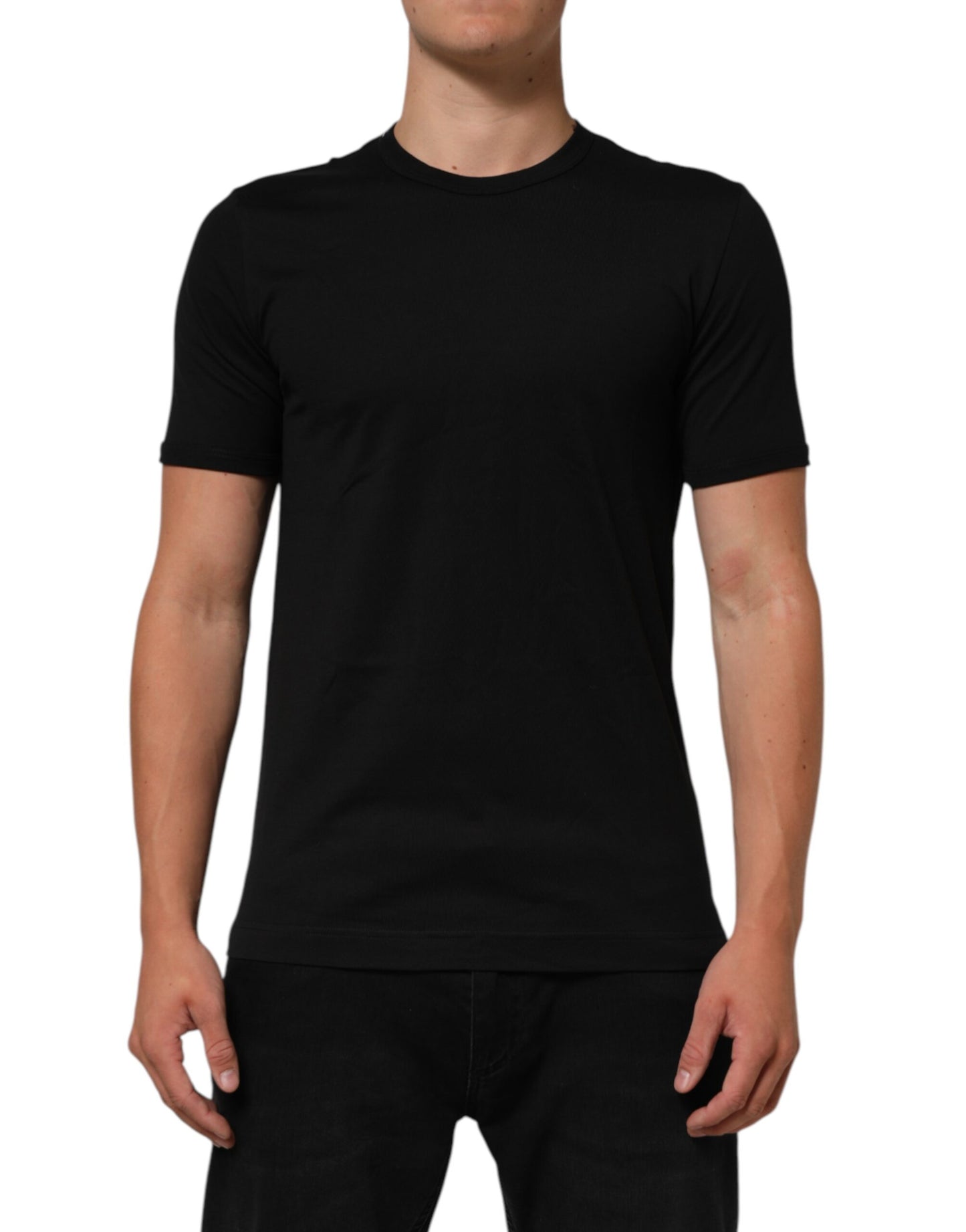 Black Goodluck 2021 Cotton Crew Neck T-shirt