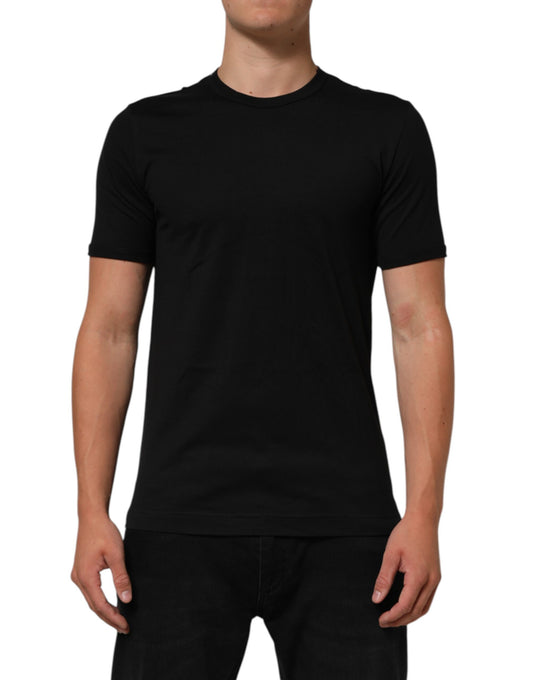 Black Goodluck 2021 Cotton Crew Neck T-shirt