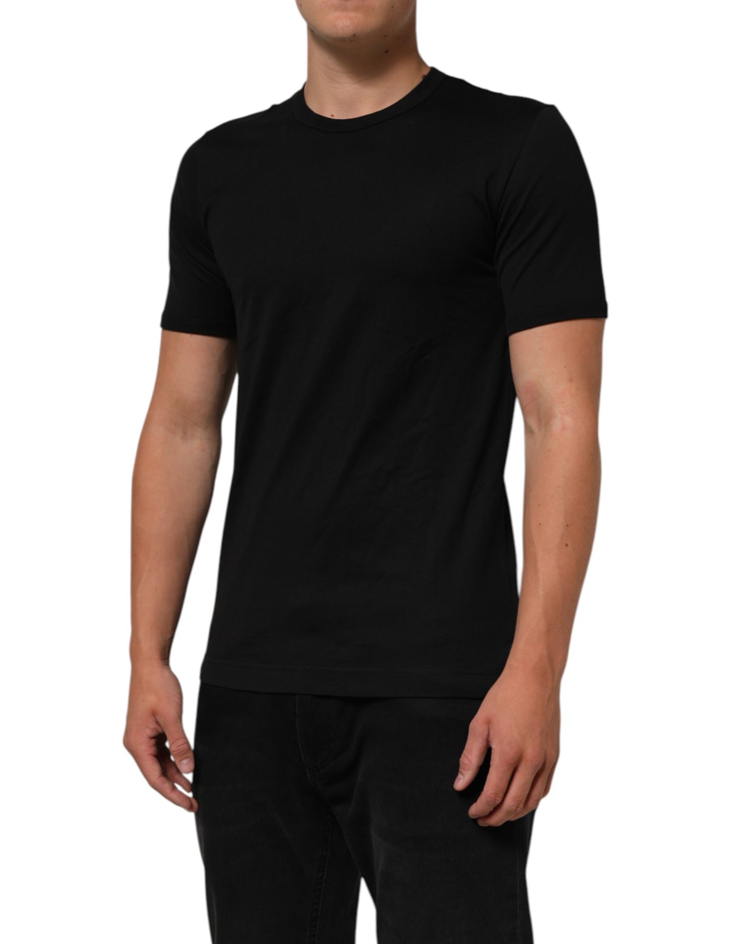 Black Goodluck 2021 Cotton Crew Neck T-shirt