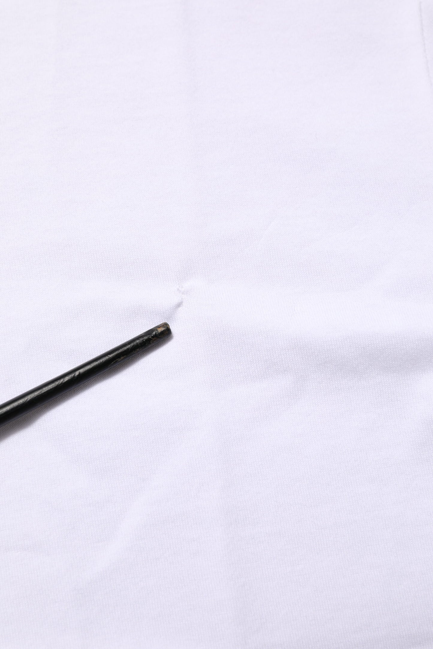 White Cotton Crew Neck Short Sleeves