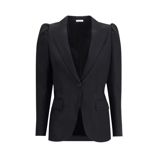 Black single-breasted jacket