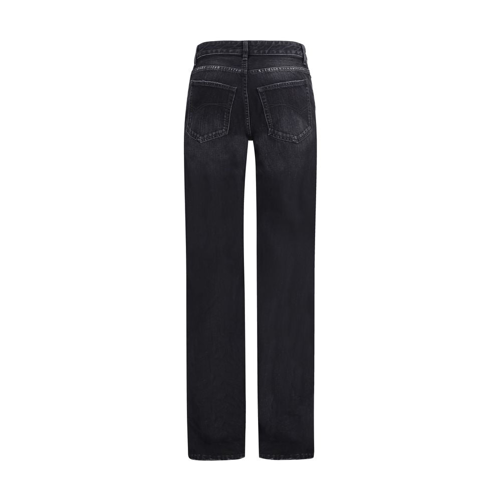 Wide-leg Cotton Jeans