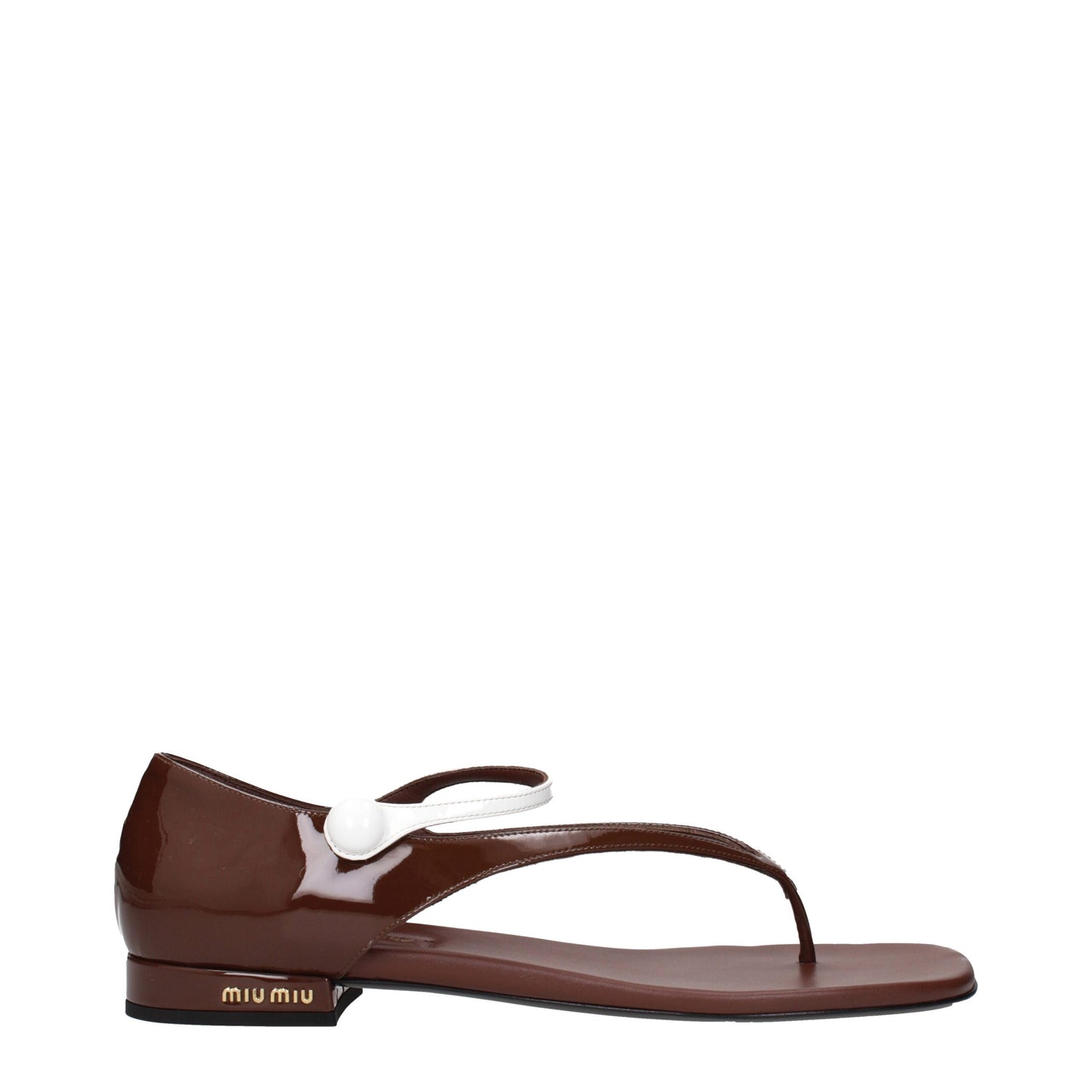 Brown Leather Flat Sandals