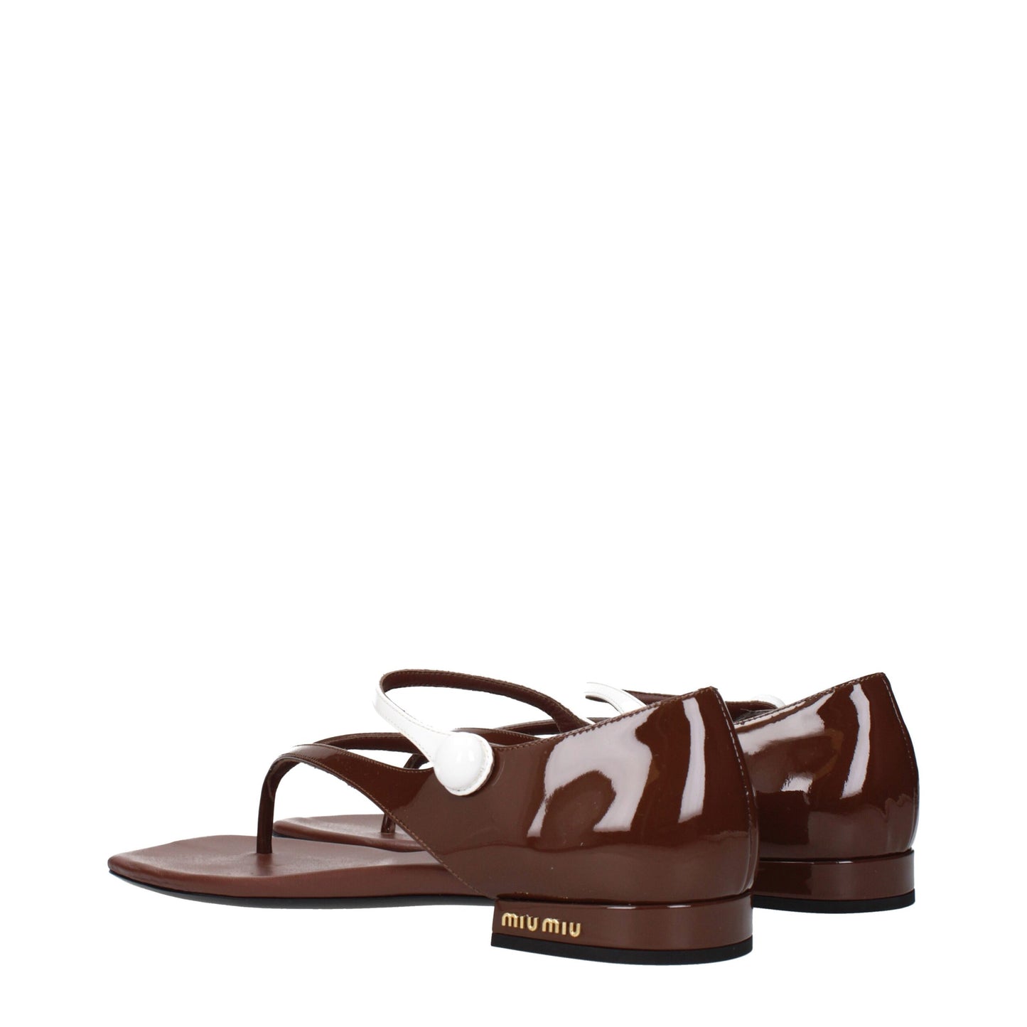 Brown Leather Flat Sandals